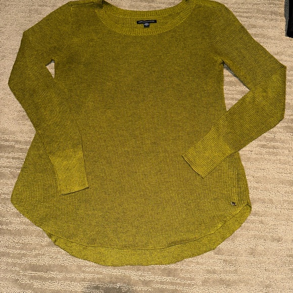 American Eagle Outfitters Sweaters - AE Ribbed Olive Green Sweater